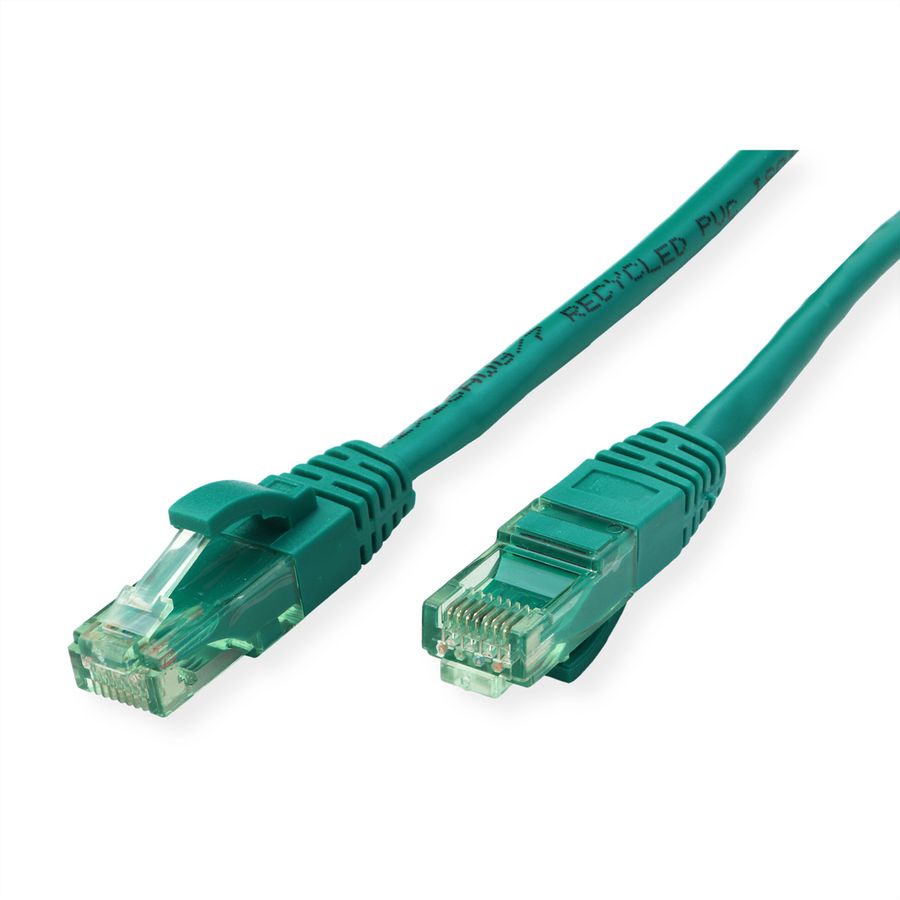 ROLINE RM Cordon UTP Cat.6A / 10 Gigabit, vert, 7 m
