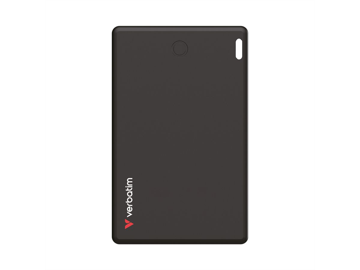 VERBATIM MYFCR-01B My Finder Card, Traceur Bluetooth - paquet unique Noir