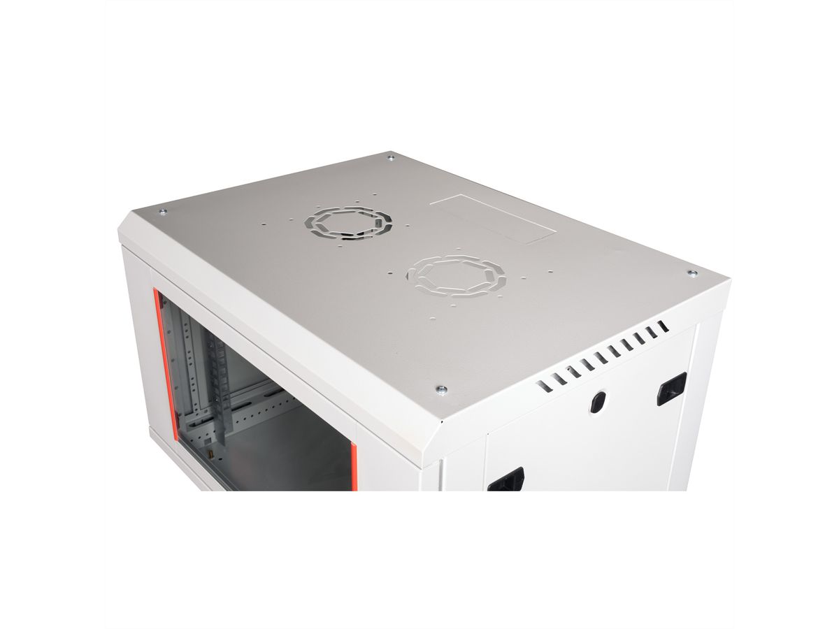 ROLINE 19" Boîtier mural Basic Plus 6U, 600x450 LxP gris