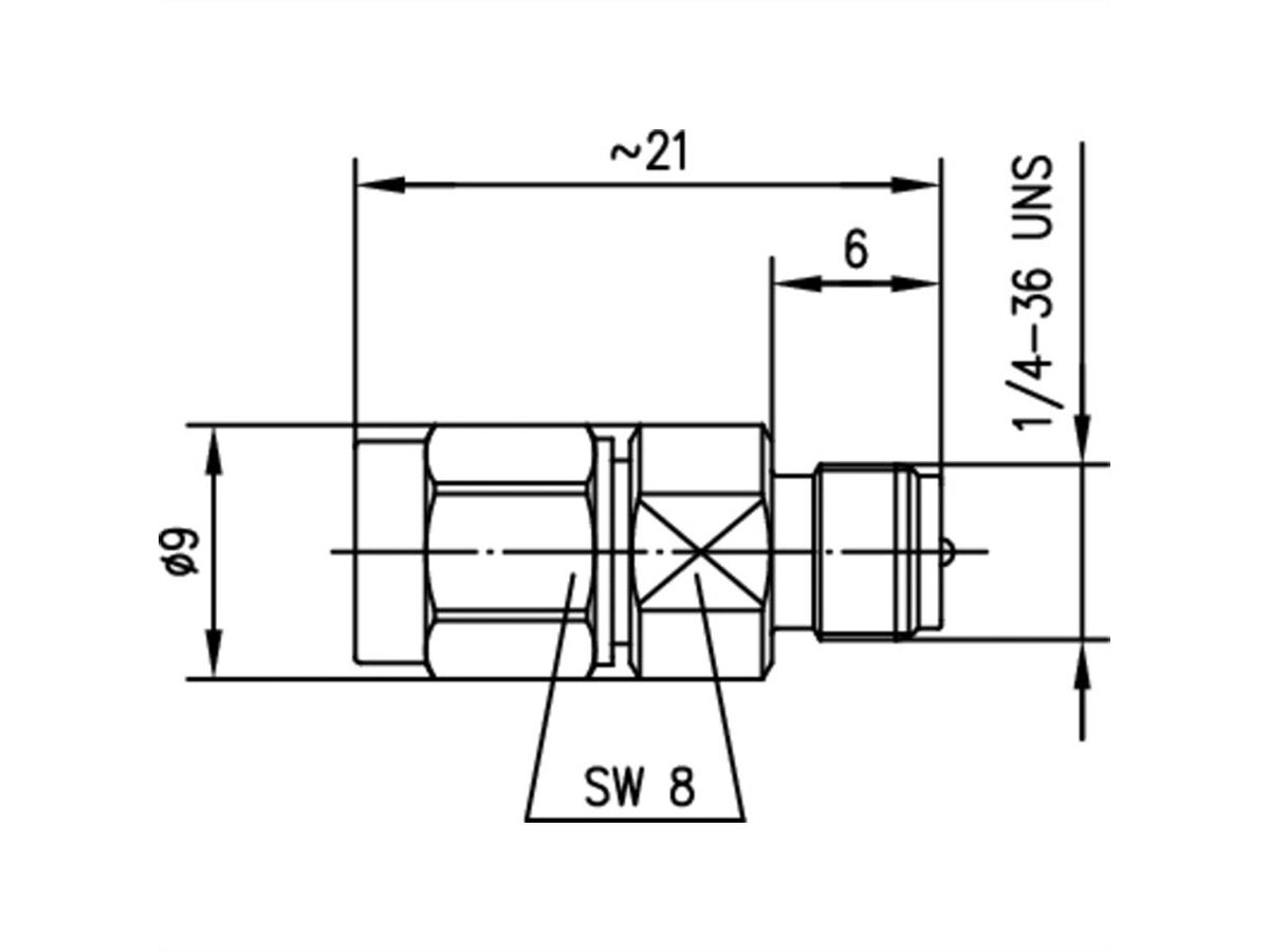 TELEGÄRTNER SMA-mâle/ R-SMA-femelle