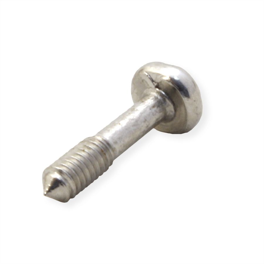 Vis à collerette de SCHROFF, empreinte transversale/fente (M2.5x11), acier nickelé