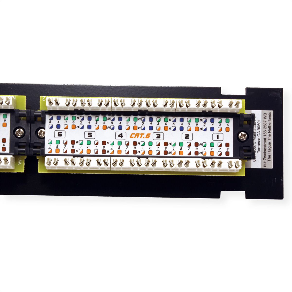 TRENDnet TC-P12C6V Tableau de connexion non blindé Cat6e à 12 ports et fixation murale