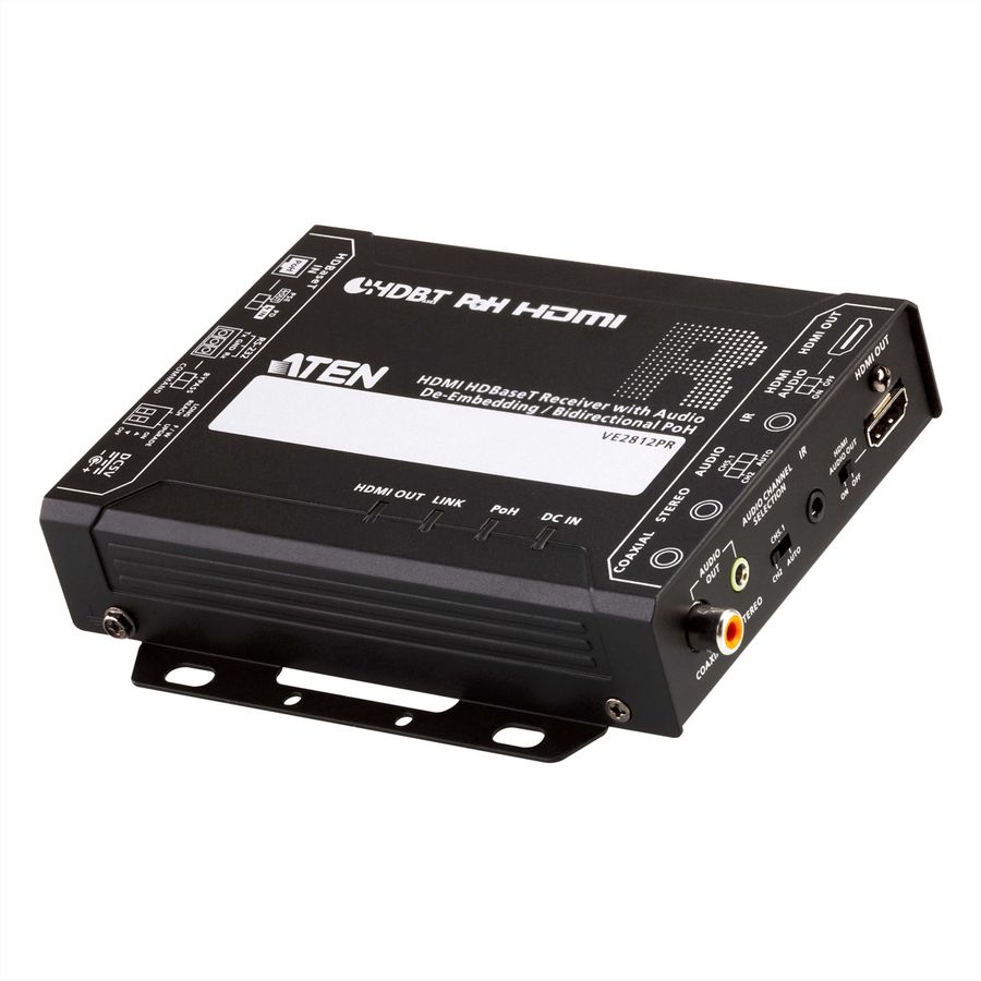 ATEN VE2812PR Récepteur HDMI HDBaseT avec extraction audio / PoH bidirectionnel (4K@100m)