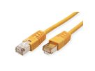 Cordon ROLINE Cat.5e (Classe D) S/FTP AWG26, jaune, 3 m