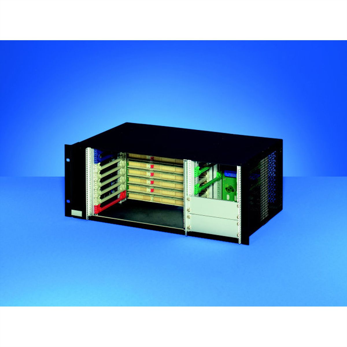 Système CPCI SCHROFF avec PSU enfichable, PSB H.110, 4 U, 8 slots