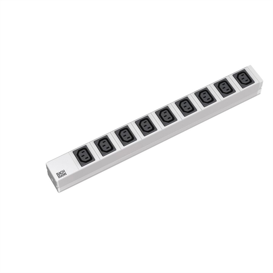 BACHMANN 19" Prise multiple 9 IEC320 C13 F avec IEC320 C20 M