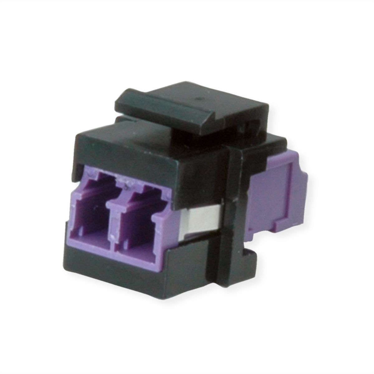 ROLINE Raccord optique LC/LC duplex multimode, Keystone, OM4