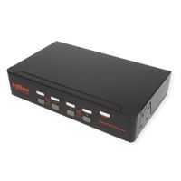 ROLINE Switch KVM, USB, DisplayPort, 1 Utilisateur - 4 PCs