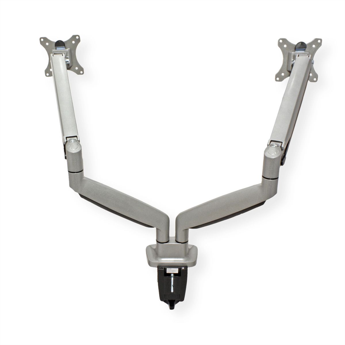 VALUE Bras double LCD, fixation sur bureau, vérin à gaz, 6 articulations
