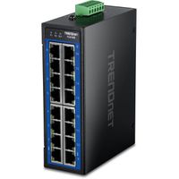 TRENDnet TI-G160 Switch Gigabit Industriel à 16 Ports, pour Rail DIN