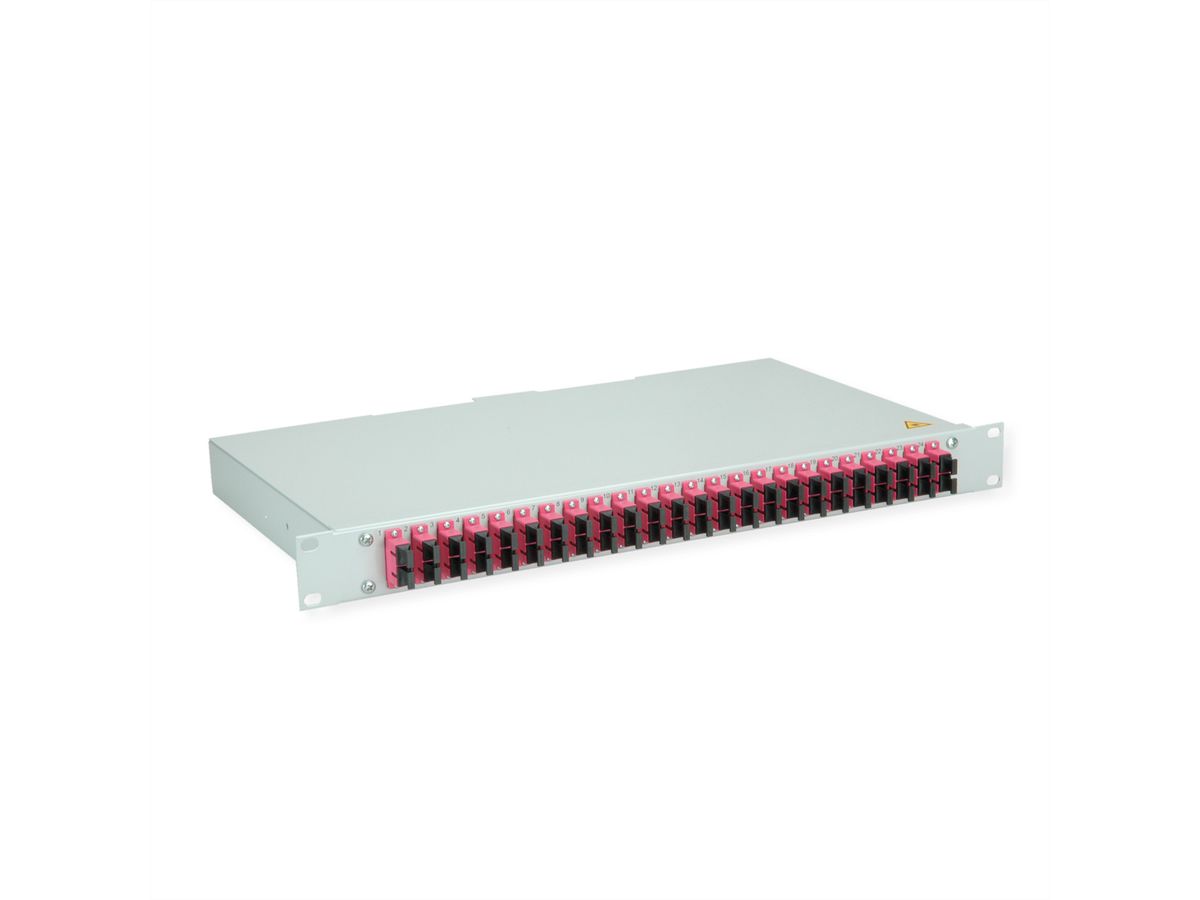 TELEGÄRTNER BASIS eco Panneau fibre optique, 24x SC Duplex, violet, OM4