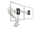 BACHMANN ZG2 bras double pour écran DS blanc, montage sur bureau, 17-34 pouces, jusqu'à 11 kg