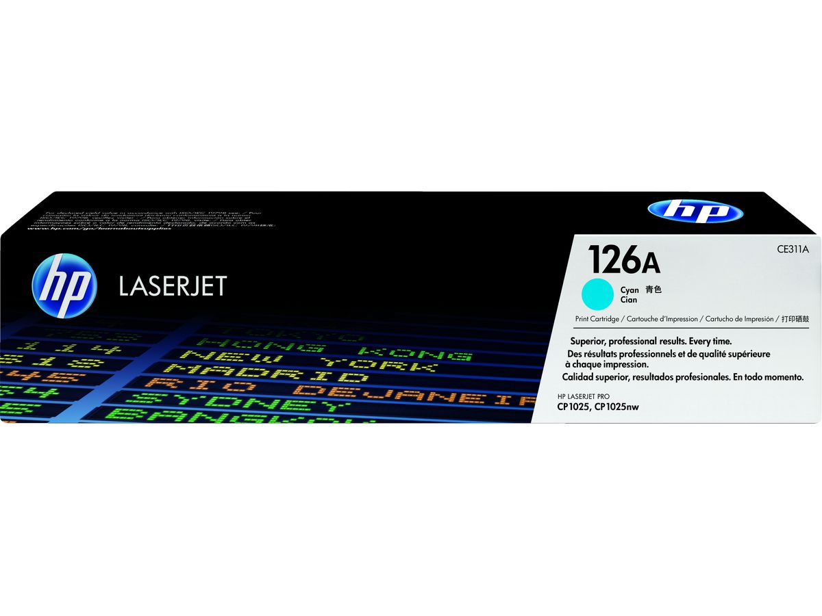 HP 126A toner LaserJet cyan authentique