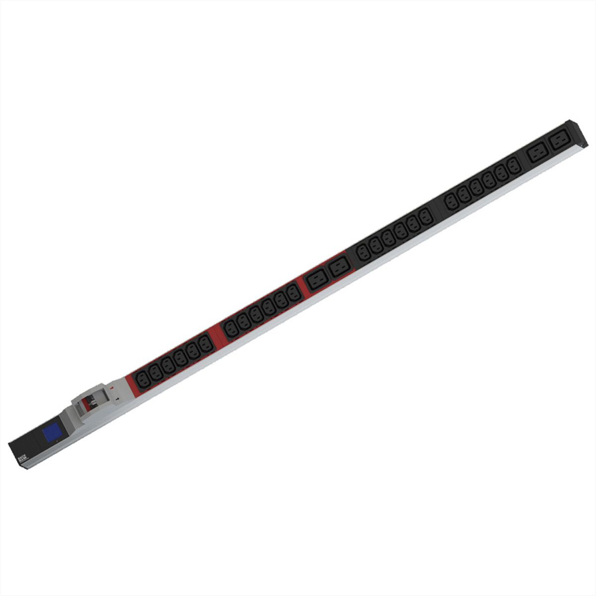 BACHMANN BN0500 PDU 19" 1U 24xC13 4xC19, mesure de puissance, prise CEE CEE 32A, bleu