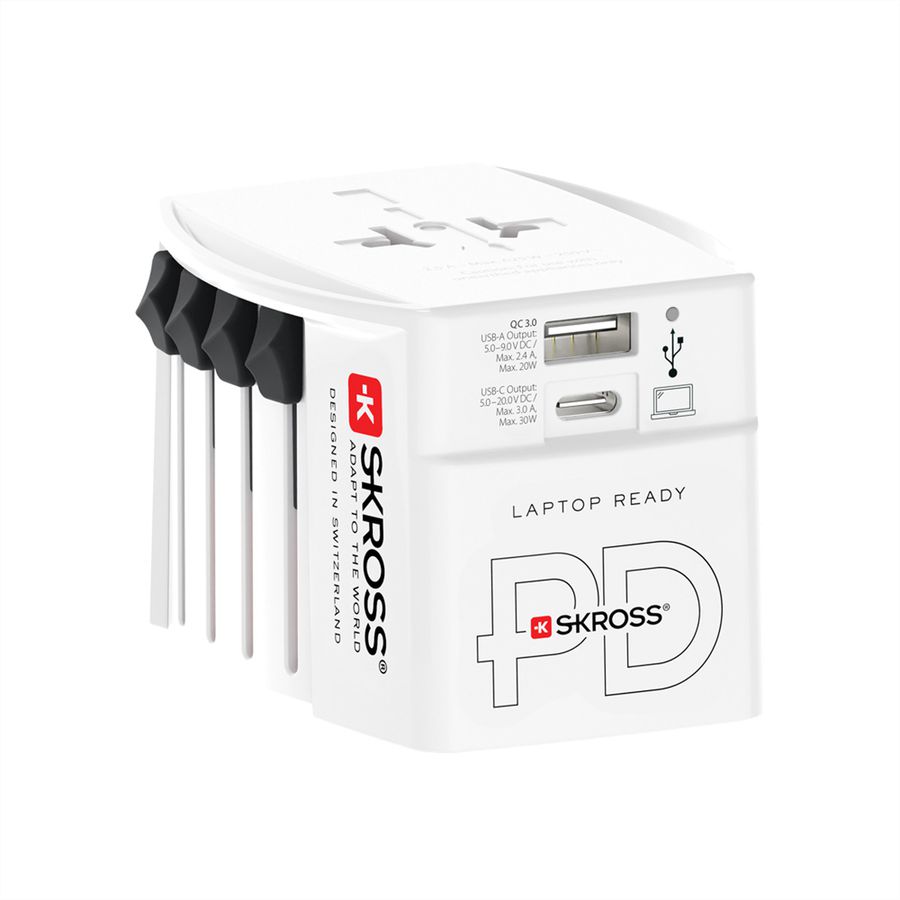 SKROSS MUV AC30PD White Adaptateur de voyage, monde