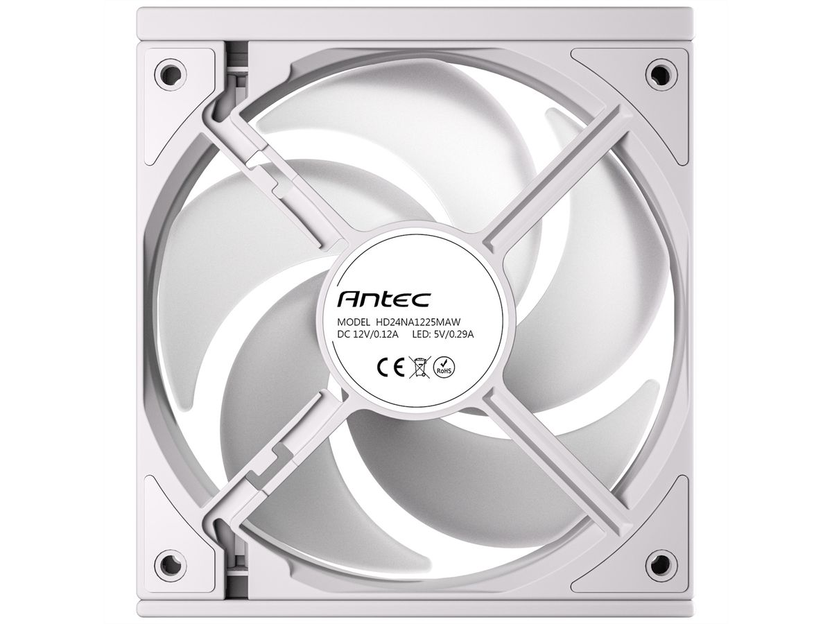 ANTEC C120R ARGB White Ventilateur de boîtier PC, pack de 3, blanc