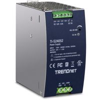 TRENDnet TI-S24052 Alimentation électrique rail DIN 240W, 52V DC, 4,61A AC vers DC avec fonction PFC