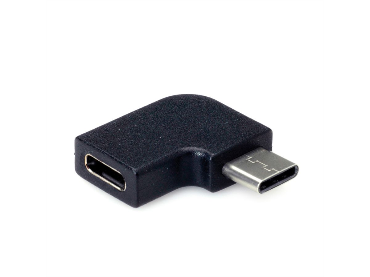 VALUE Adaptateur USB 3.2 Gen 2, USB type C - C, M/F, 90°, noir - SECOMP  France