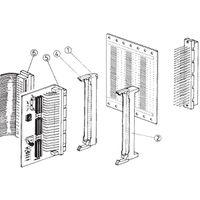 Boîtier de connexion SCHROFF pour type C et R, épaisseur du flanc 3,2 mm, poteaux 13 mm