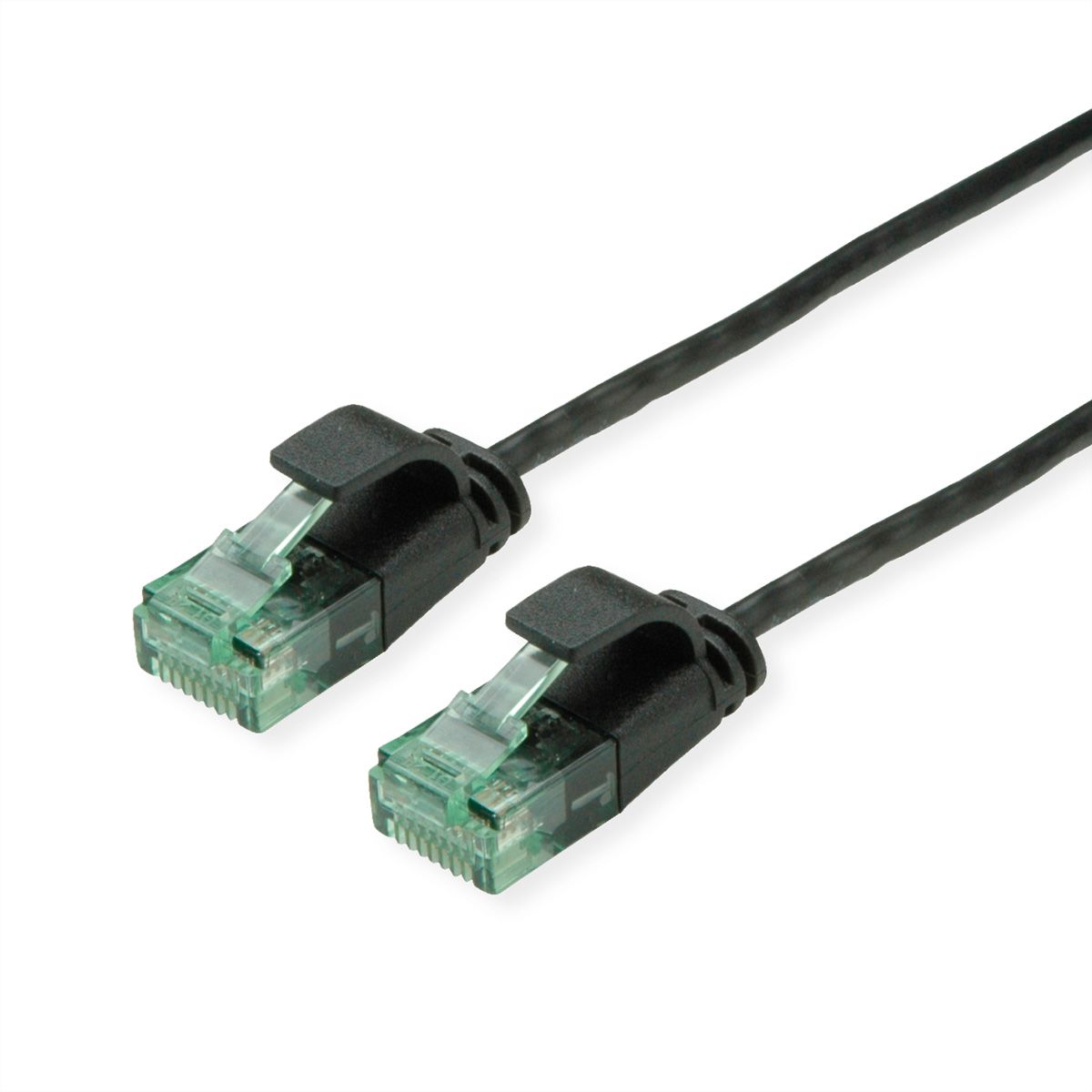 ROLINE RM Cordon Data Center UTP Cat.6A (Classe EA), slim, noir, 0,15 m