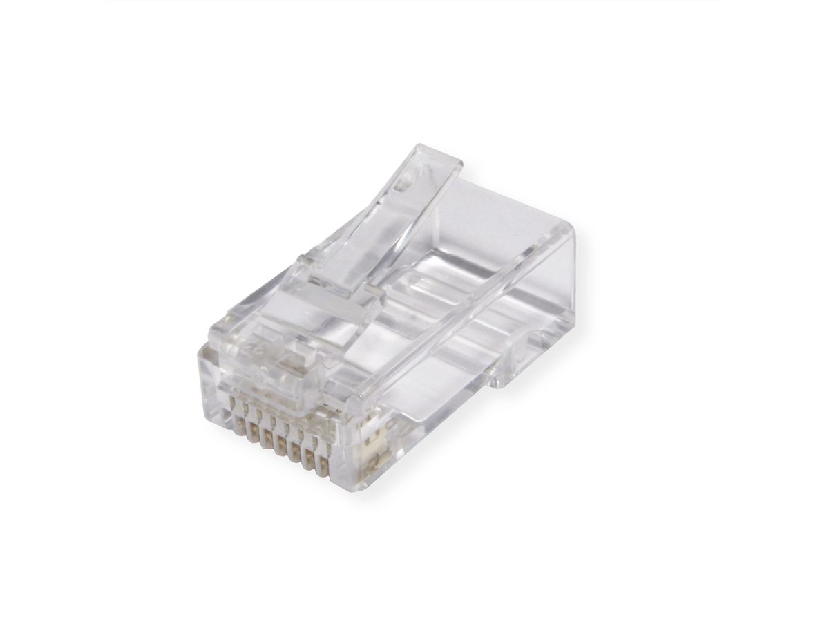 ROLINE Connecteur modulaire non blindé Cat.6A (Classe EA), pour câble solide/tresse, 10 unités