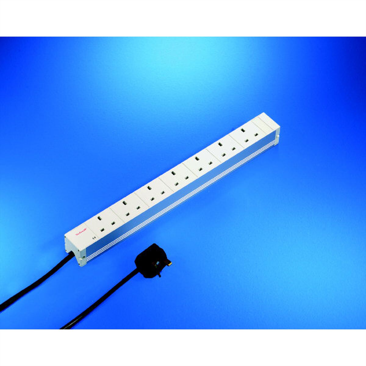 Bâti de prises SCHROFF, BS, 6 prises, 19", avec interrupteur