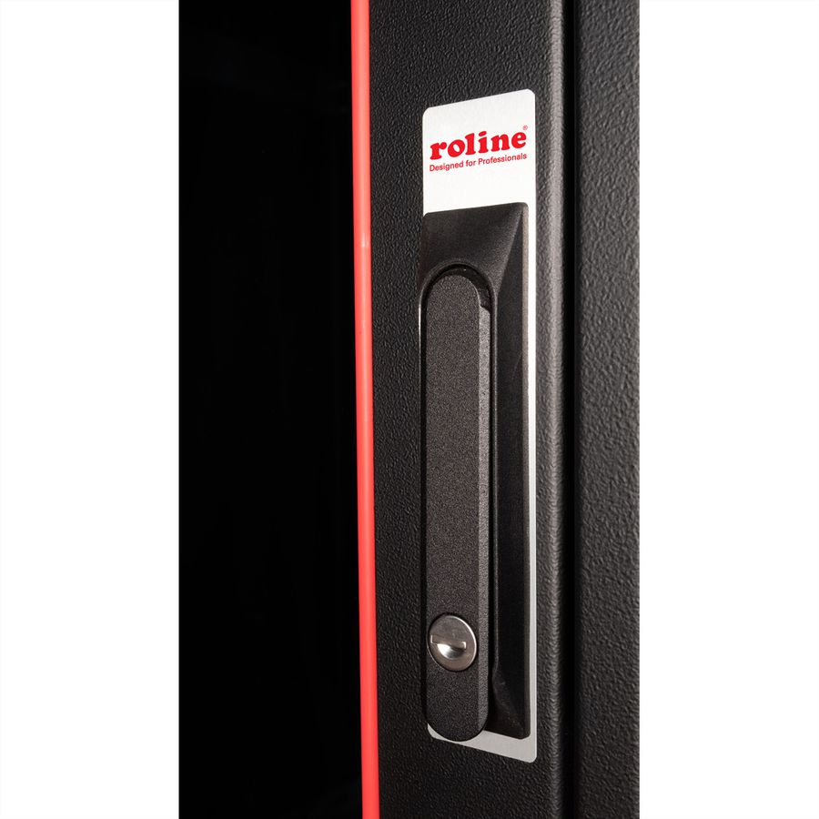 ROLINE 19" Baie réseau Pro 42U, 600x600 LxP Porte verre noir