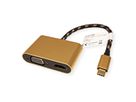 ROLINE GOLD Adaptateur Type C - HDMI/VGA, M/F