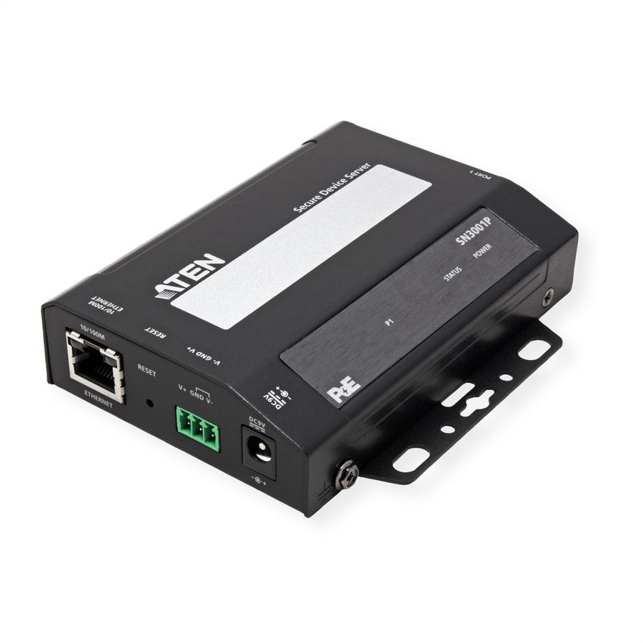 ATEN SN3001P Serveur de périphériques sécurisés RS-232 à 1 port avec PoE