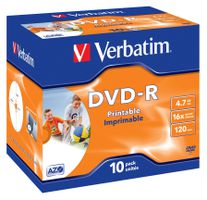 Verbatim 43521 DVD vierge 4,7 Go DVD-R 10 pièce(s)