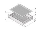 SCHROFF MultipacPRO 19" Châssis, aluminium, dessus et base perforés, 3 U, 280 mm