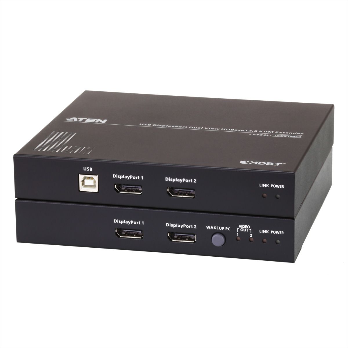 ATEN CE924 Système d’extension KVM USB DisplayPort double vue HDBaseT™ 2.0