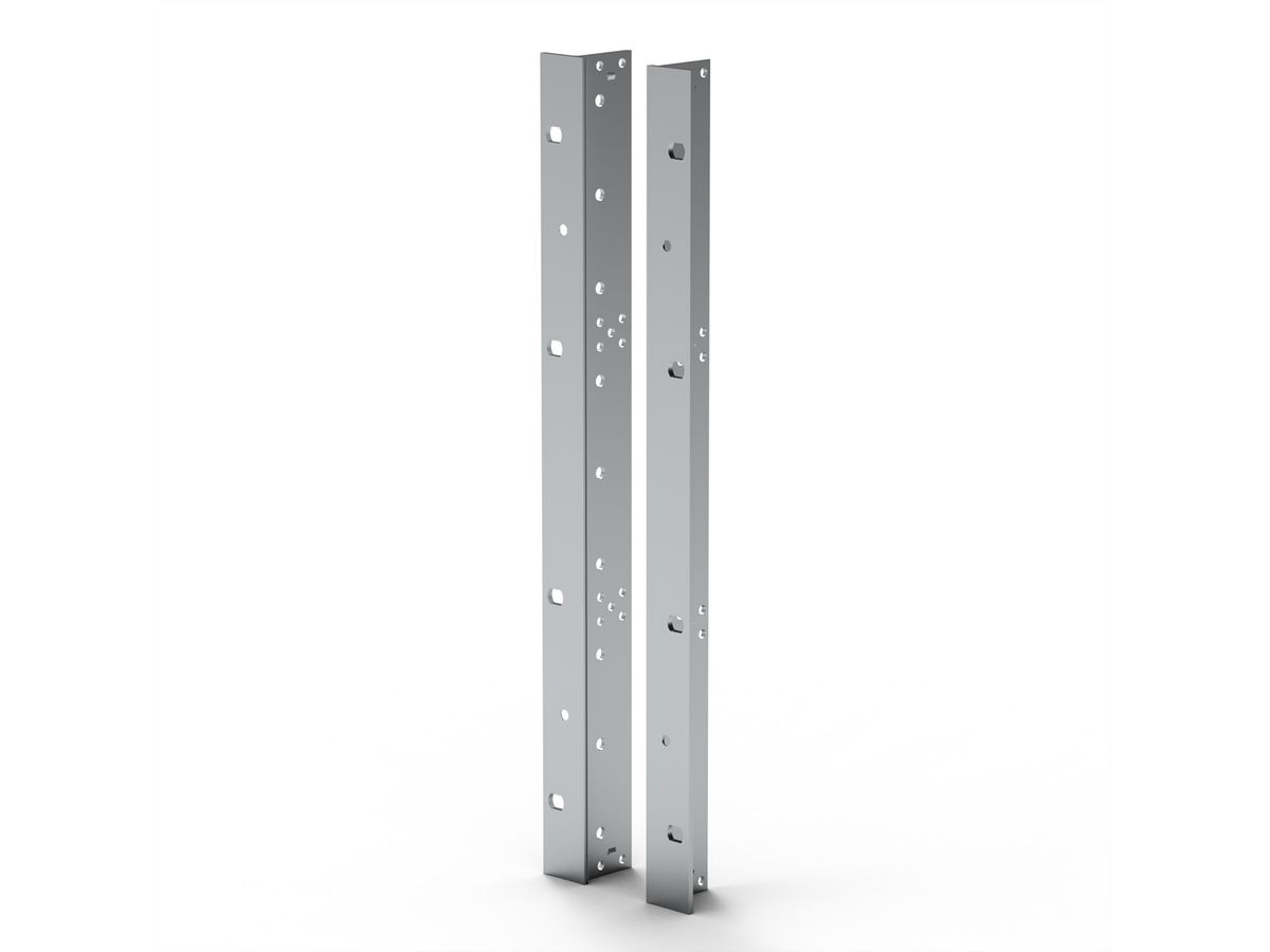 SCHROFF EuropacPRO 19" Support pour joint en acier inoxydable, type F, trous pour poignée, 9 U