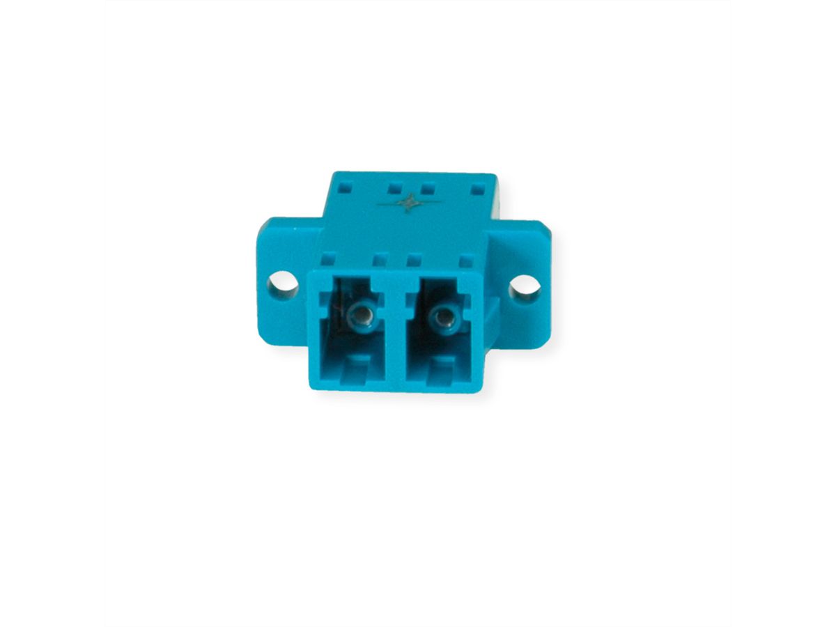 TELEGÄRTNER Coupleur LD Duplex, Singlemode et Multimode, Manchon en céramique, boîtier en plastique, bleu, Z77