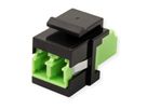 ROLINE Raccord optique LC/LC duplex multimode, Keystone, OM5