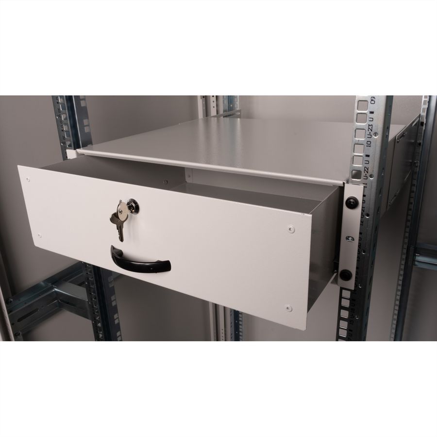 ROLINE 19" Tiroir pour clavier 3U, 400P fermable gris