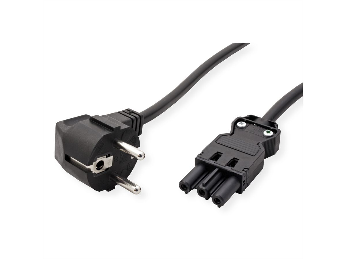 Câbles de raccordement Wieland® SCHROFF pour connecteurs femelles, GST18, 2.5 m, 2P+T/UTE