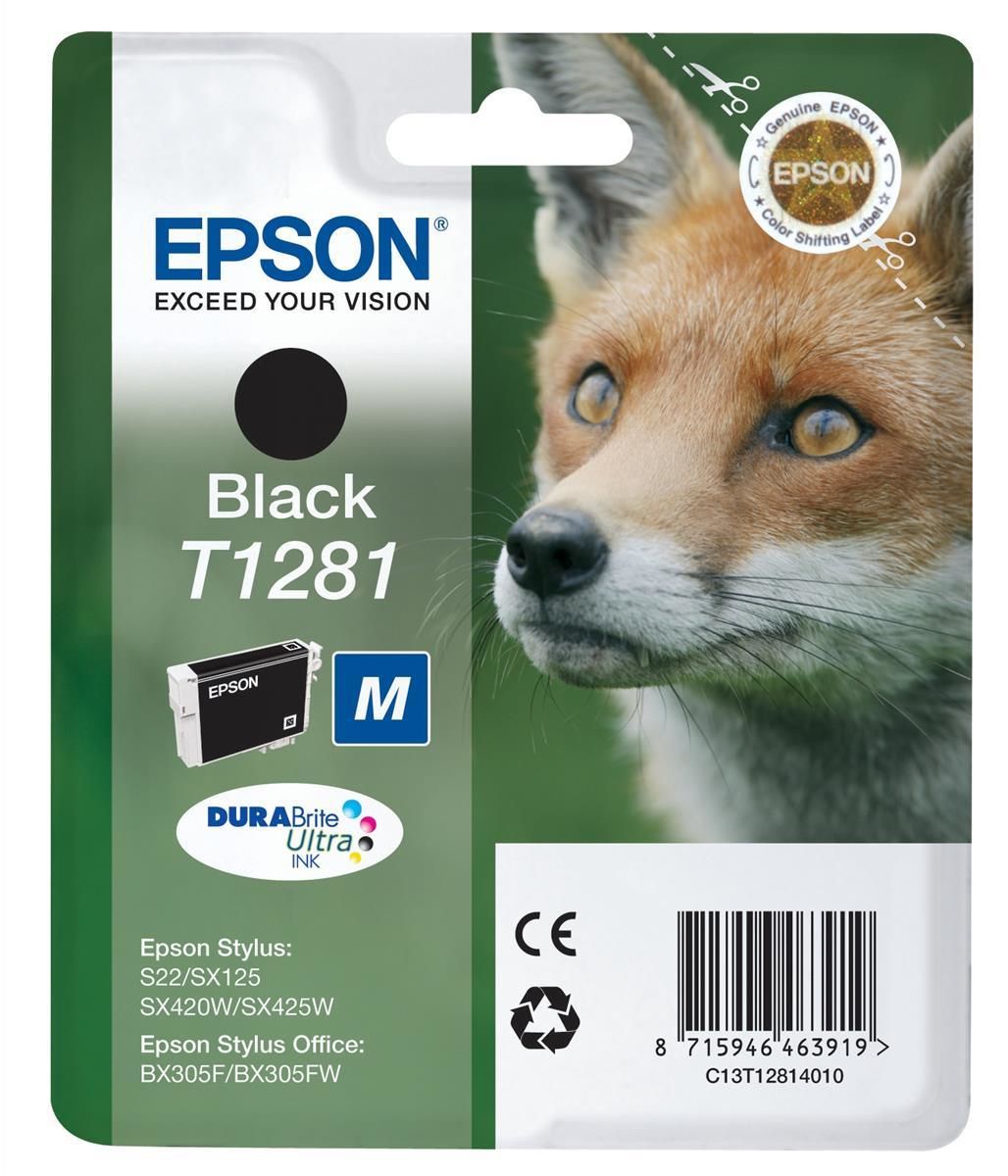 Epson Singlepack Black T1281 DURABrite Ultra Ink
