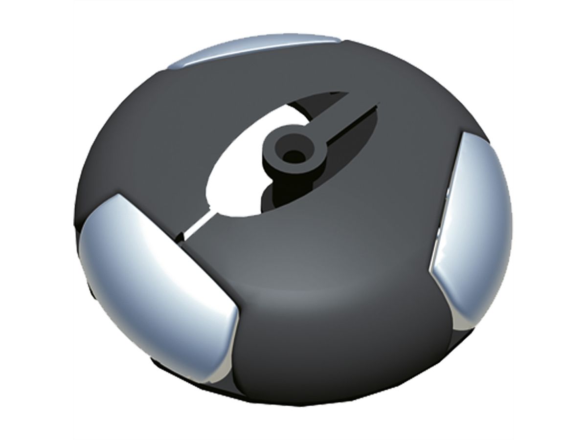 BACHMANN Distributeur Easy-Switch avec raccordement vertical Kabelschlange® Premium noir