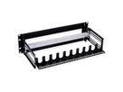 VALUE Cadre de support 19" pour appareils montés sur rail DIN, 3U, noir