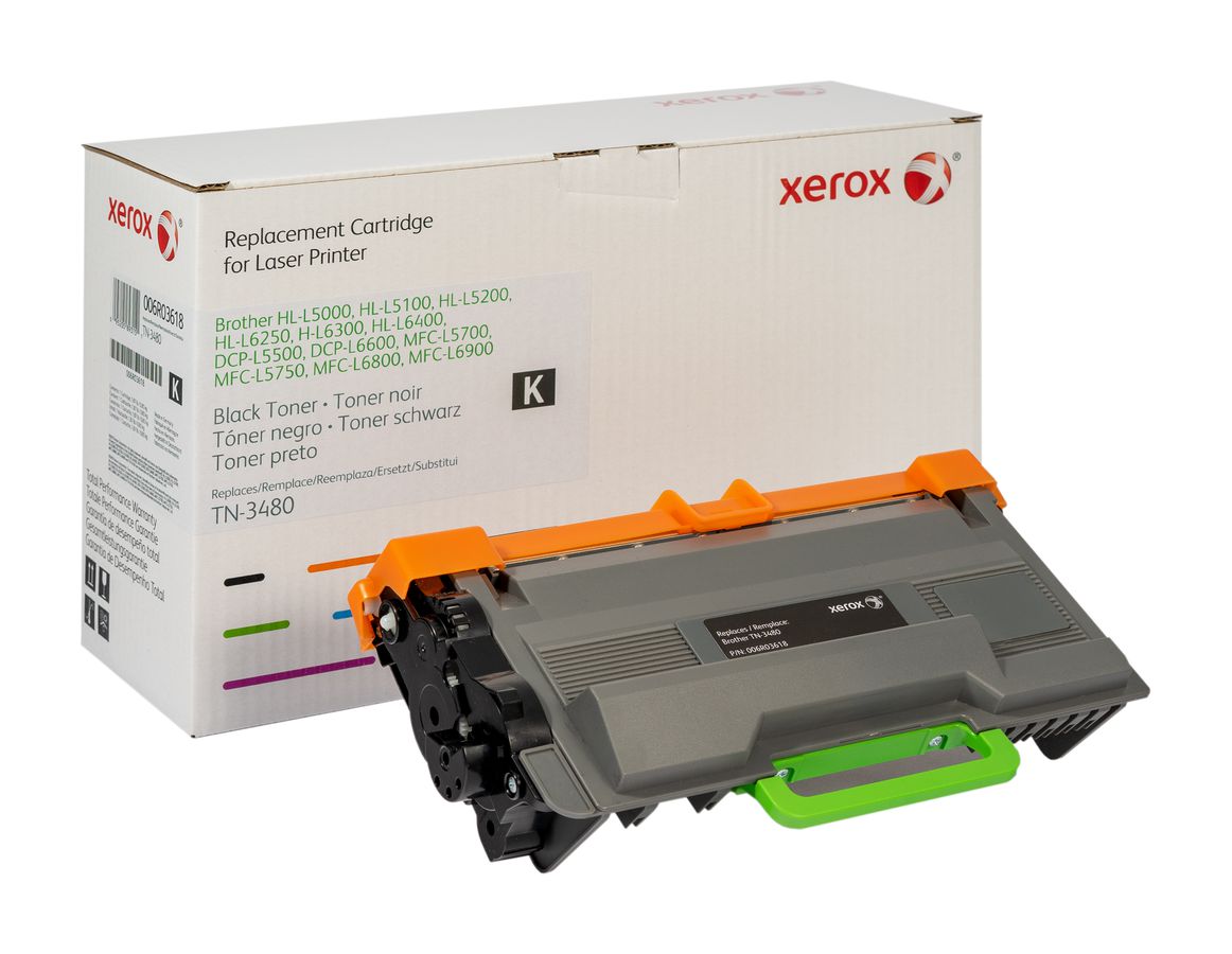 Xerox Toner noir. Equivalent à Brother TN3480. Compatible avec Brother DCP-L5500, DCP-L6600, HL-L5000, L5100, L5200, L6250, L6300, L6400, MFC-L5700, L5750, L6800, L6900