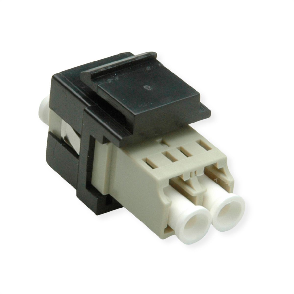 ROLINE Raccord optique LC/LC duplex multimode, Keystone, OM2