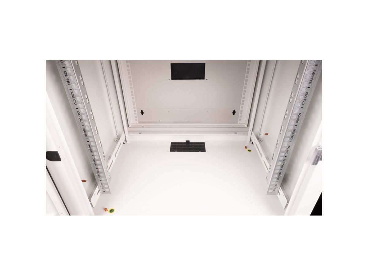 ROLINE 19" Boîtier mural Pro 9U, 600x600 LxP pivotant en 2 parties gris