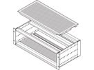 Plaque de recouvrement EuropacPRO SCHROFF pour boulonnage au panneau latéral, 42 HP, 275 mm