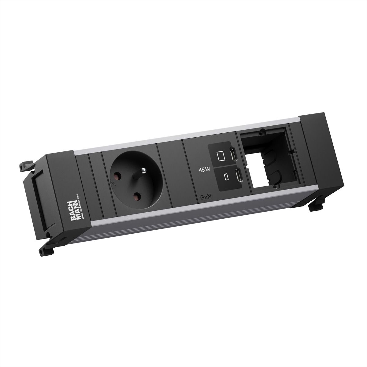 BACHMANN POWER FRAME 1xUTE, 1xUSB C/C 45W 1xCM L=0,2m