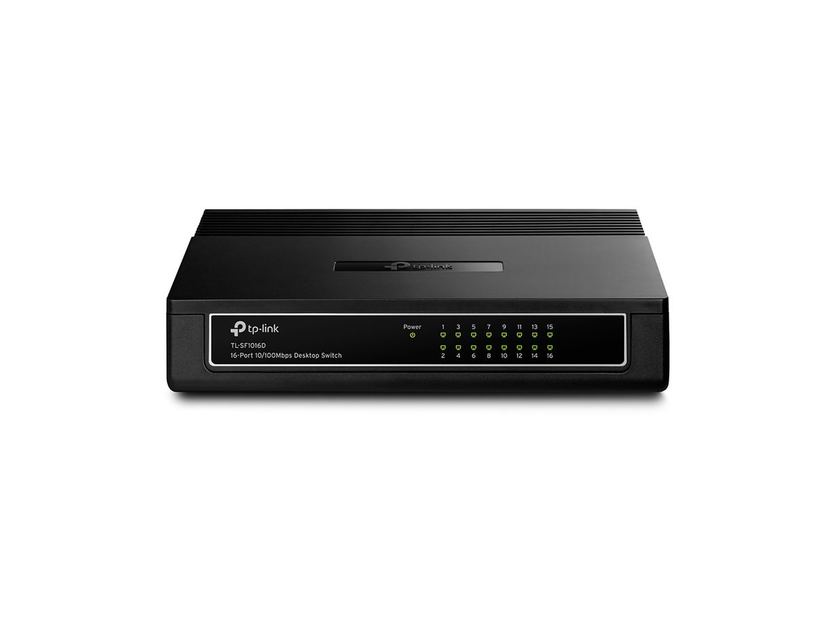 TP-Link TL-SF1016D commutateur réseau Fast Ethernet (10/100) Noir