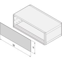 SCHROFF Face avant/arrière CEM, enfichée, blindée - U-FRONTPL.EMC 2UH 42TE