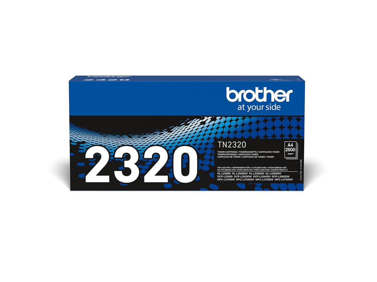 Brother TN-2320 - Cartouche de toner originale à haut rendement – Noir