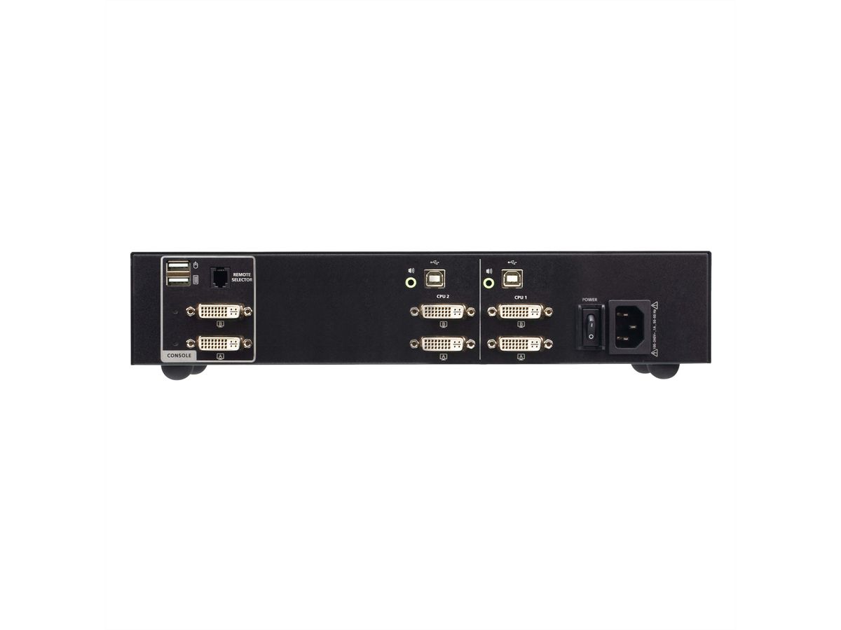 ATEN CS1142D4 Commutateur KVM sécurisé à double écran DVI 2 ports USB