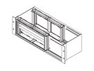 SCHROFF Cadre frontal pour le blindage CEM pour le montage de cartes horizontales, 4 U, 28 HP